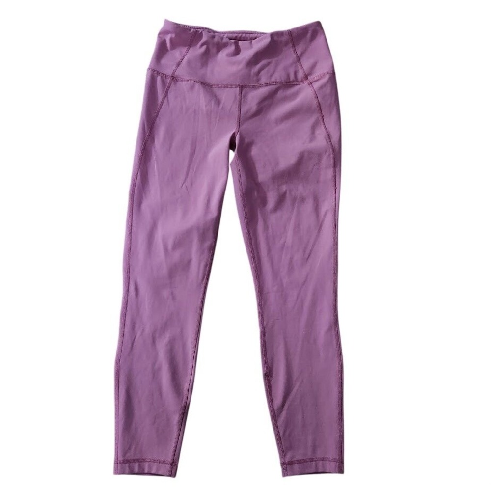 90 Degree by Reflex Women's High Waist Leggings Mauve Purple Size L Gym Yoga 158